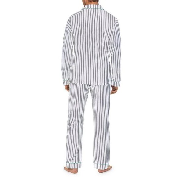 BedHead Pajamas Long-Sleeve Grey Striped Classic PJ Set in Mid Grey Stripe - Picture 4 of 16